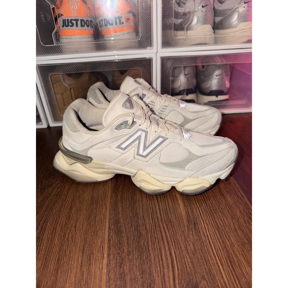 New Balance 9060 Sea Salt Moonbeam U9060WHT Ivory Suede Low Top Sneakers
